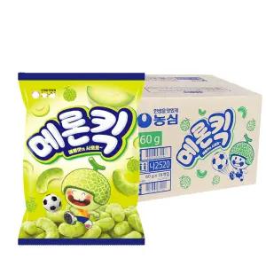 농심 메론킥 과자 60g 16개 아이들 간식,학교 학원,선물,사무실 간식