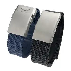 Breitling Avenger Heritage Superocean Longines 블랙 시계 스트랩 용 20mm 21mm 22mm 23mm 24mm 땋은 실