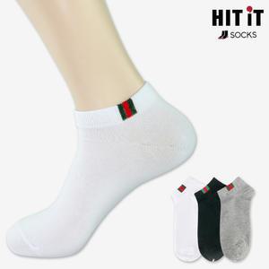 [히트잇] 남여공용 삼색 포인트 발목 양말