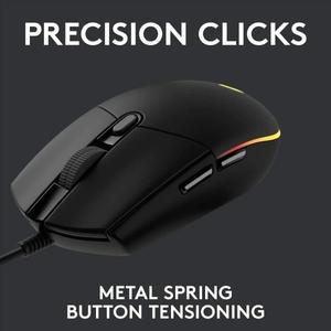 로지텍 G102 게이밍 마우스 - 라이트싱크 RGB, 고정밀 센서, 프로그래밍 가능한 버튼 6개, 85g 경량 디자인