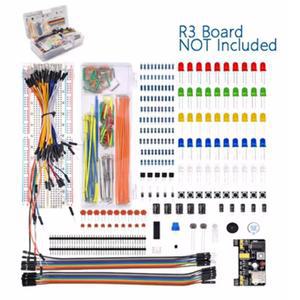 Arduino UNO R3 키트 용 DIY 프로젝트 스타터 전자 부품 세트 박스 830 포인트 브레드 보드