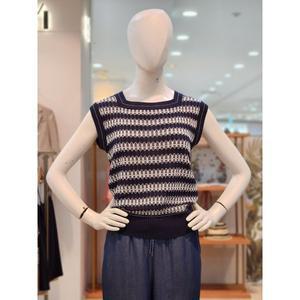 갤러리아 [SI][24S/S] 글리터 패턴 슬리브리스 니트 (SCUCD29380)