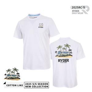 라이더 RYDER 2025RC-5 코튼라이크 남여공용 반팔티셔츠 배드민턴 복 탁구 스쿼시 스포츠의류 2025RC-5