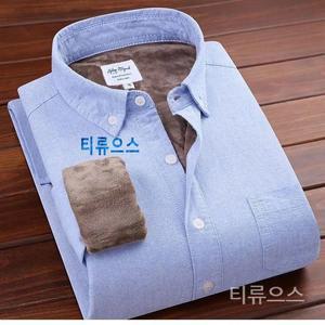 티류으스 남자 가을 겨울 털안감 비즈니스 코듀로이 골덴 기모 와이셔츠 남방 긴팔