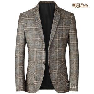 남자 체크 자켓 가을 콤비자켓 남성 봄가을정장 우븐 코트 티류으스