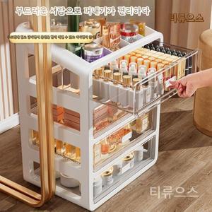 티류으스 화장품 정리함 보관함 투명 수납 서랍장 수납함 진열장