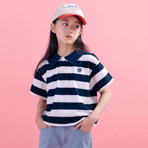 [디디오] G.포레 스트라이프 카라 반팔 티 GWUTO17