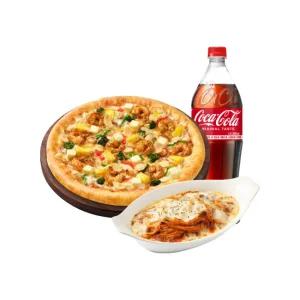 피자헛 갈릭버터쉬림프 치즈크러스트 L+리치치즈파스타+콜라 1.25L