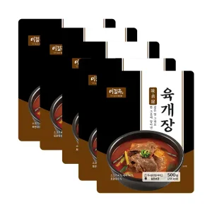 [내일도착] 미정옥 육개장 500g 5봉 국산소고기 상온보관