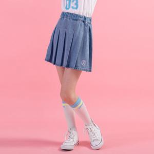 [디디오] G.포핀 데님 플리츠 스커트 GWUSK05