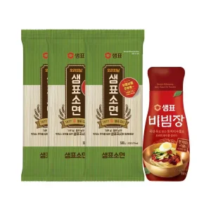[내일도착]샘표 소면 500gx3+비빔장 350g 세트