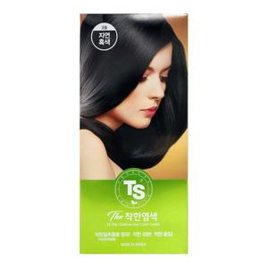 TS 더 착한 염색약 120g 자연흑색 자연흑갈색 연한갈색