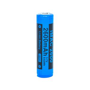 [IMAC2600] 2600mAh 18650 리튬이온 배터리 보호회로 장착 3.7V 충전지 KC인증 후레쉬 랜턴 충전배터리