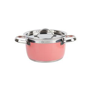 라리사 헤리티지 통5중 스텐 양수냄비 16cm 로즈핑크 X800, 1개