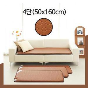 한일의료기 전기매트 4단방석(50x160cm) 온열매트 방석 EMF 탄소열선 쇼파 브라운큐브