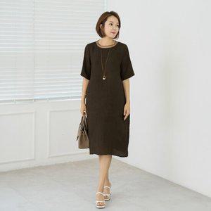 엄마옷 마담4060 인견진주포켓원피스여름-ZOP2504014-