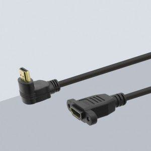 연장 HDMI 추천 젠더 HDMI 꾸안꾸 상향꺾임 포트형 4K (WFH4614)