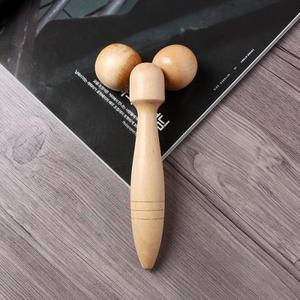 원목 마사지 롤러 바디 안마기 마사지기 (19cm)