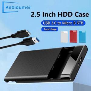 2.5인치 SSD 디스크용 HDD 케이스 박스 SATA to USB 3.0 하드 드라이브 인클로저 6TB 5Gbps 보관 외장형