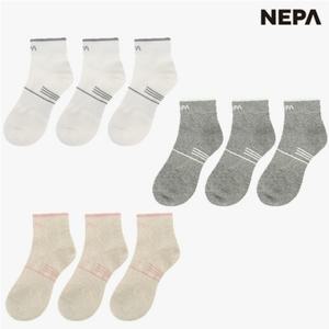[롯데백화점]네파 여성 3개입 라이트 등산 양말 중기장 이월상품 7J28324