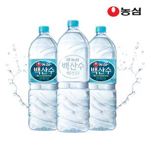 농심 백산수 2L 유라벨 6병 + 무라벨 6병