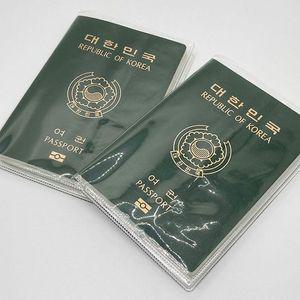 여권파우치 투명 pvc 여권케이스 커버 2p 방수 오염방지 해외여
