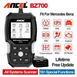 튜닝용품 게이지 BZ700 OBD2 스캐너 메르세데스 스프린터 스마트 코드 SAS TPMS DPF 디젤 자동차 진단