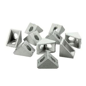 용 2020 CNC 브래킷 프로파일 앵글 라우터 커넥터 알루미늄 피팅 10/20/25개 20X20X17MM 코너