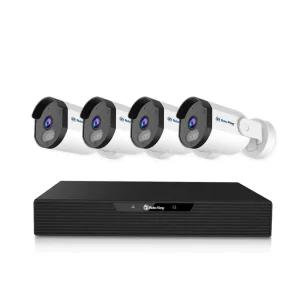 글로벌아이넷 로보뷰 NVR 8채널 AI POE CCTV 녹화기 4K UHD N5 4개 세트 IP카메라 홈캠