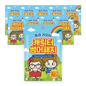 동경귀요미 향기 챔프등록 스티커12P 시트로넬라 향기스티커 모기 패치 시트로넬라스티커 방향제 팔찌 퇴치