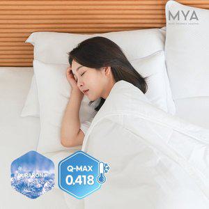 [마이아]국내생산 25년 듀라론 100% 냉감 침구 3종 풀세트 Q(패드+이불+베개커버 2장)