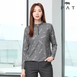[PAT 여성] 코트나 체크 반집업 티셔츠_1J65431