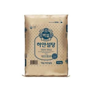 CJ제일제당 백설 하얀설탕 15kg X 1개