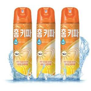 홈키파 수성 모기향 오렌지향 모기에어졸 3개