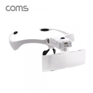 Coms 확대경(모자캡형) - 1.0X 1.5X 2.0X 2.5X 3.5X 헤드라이트 안경형 LED 정밀 작업