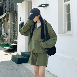 후디 반집업 아노락 팬츠 트레이닝 세트_3color