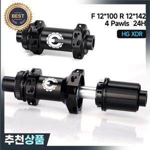 자전거 허브 디스크 브레이크 센터 잠금 장치 4/6Pawls 24H NBK 스틸 베어링 통합 AL7075 HG/XDR