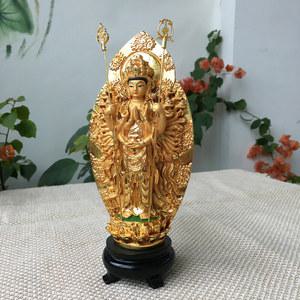 미니불상 천수관음보살 소불상 공양 동상 스탠드 led 그린 수능 레트로 불교조명 불교용품