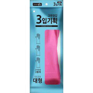 명진 알뜰 고무장갑(대) 3입기획