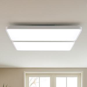 썬 시스템 화이트 거실등 LED 120W 국내산 칩 무타공 주광색 주백색 전구색 거실조명