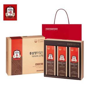 정관장 홍삼정 마일드스틱 10ml 30포+쇼핑백-선물포장 6년근 홍삼농축액 활기력 홍삼