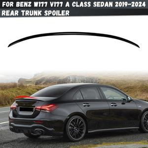메르세데스 벤츠 호환 W177 V177 A 클래스 세단 A180 A200 A35 -2024 자동차 뒷 트렁크 뚜껑 립 스포일러
