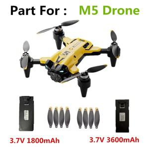 3.7V 1800mAh 리튬 배터리/프로펠러 블레이드/M5 드론 M5 쿼드콥터 완구 부품