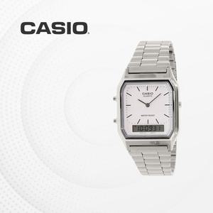 CASIO AQ-230A-7D 아날로그 디지털 메탈밴드 남녀공용 커플시계 AQ230A7D