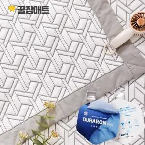  꿀잠매트 휴비스 듀라론 100% 국산 냉감 쿨링 여름 침대 캠핑 시원한 쿨 매트 