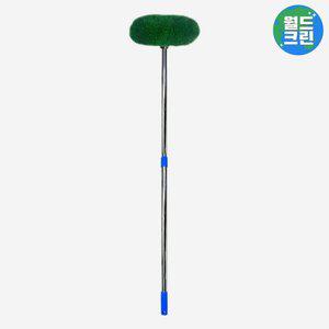 월드크린 잔디차솔 수세미 2단 스텐 봉걸레 차걸레 세차