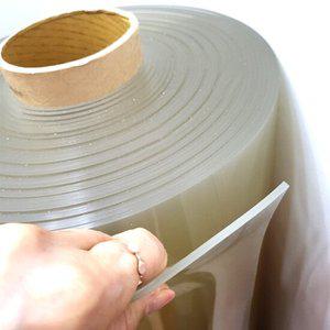 무색투명(2mm 폭92x5M)pvc 롤 매트 두꺼운 아스테이지 투명비닐 투명고무