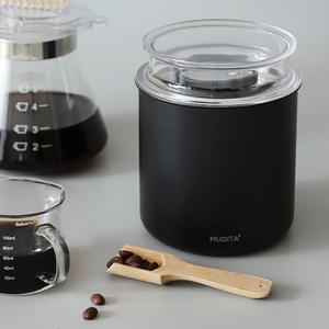 [리본제이]무디타 스텐 이중 잠금 진공 캐니스터 원두 보관용기 700ml / 소분 밀폐용기