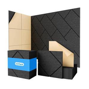 A07T-12 팩 방음 벽 패널 자체 접착식, 12X12x0.4인치