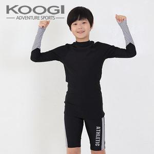 쿠기 남성 주니어 래쉬가드 수영복 KB-J686 2종세트